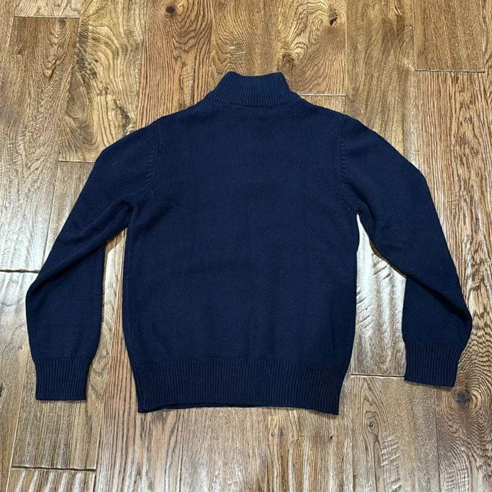 The Children’s Place Navy 1/4 Sweater. Sz 7/8